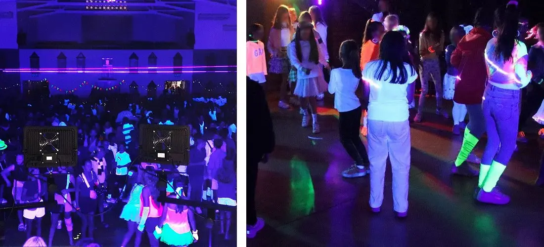 Glow-in-the-dark parties