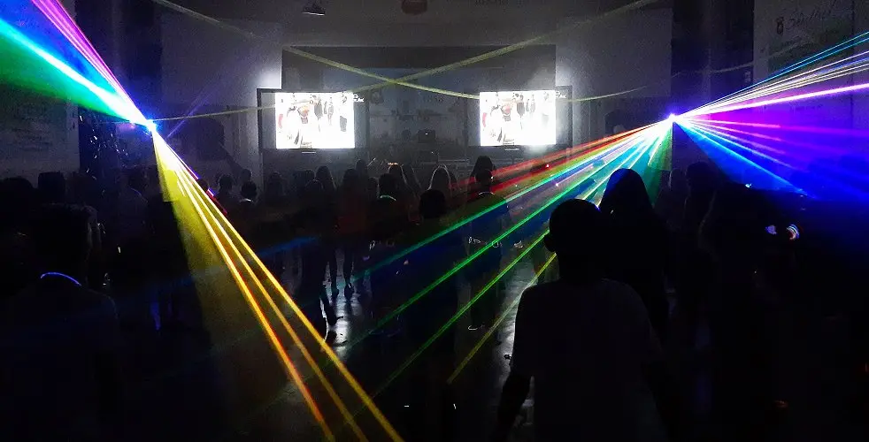 School dance with music videos